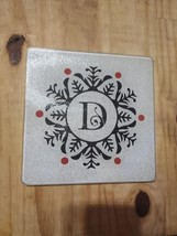 Glass Letter D Monogram 8&quot; Cutting Board - $4.94