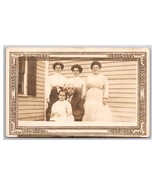 RPPC Family Photo Grandfather Daughters Grandaughters UNP Postcard XC7 - $89.88 MXN