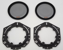D) Kicker KS Series 6-3/4&quot; Speaker Mesh Screen Grills and Adapter Brackets - $363.64 MXN