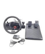 LOGITECH GT Driving Force E-X5C19 Steering Wheel + Foot Pedals PC PS2 PS3 - £87.82 GBP