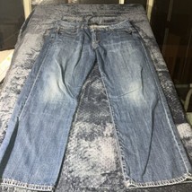 Lucky Brand Jeans Mens 36x30 363 Vintage Straight Leg Medium Blue Stretch Denim - £16.27 GBP