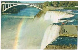 Ontario Postcard Niagara Falls Horseshoe From Goat Island - £3.05 GBP