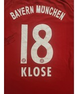 A Rare Signed Vintage Jersey Miroslav Klose# 18, FC Bayerns Munchen, Size L - £272.06 GBP