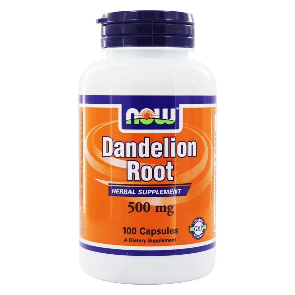 NOW Foods Dandelion Root 500 mg., 100 Capsules - $9.79