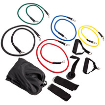 11pcs/Set Pull Rope Exercise Resistance Bands set Home Gym Equipment Fitnes - £60.57 GBP