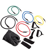 11pcs/Set Pull Rope Exercise Resistance Bands set Home Gym Equipment Fitnes - $75.78