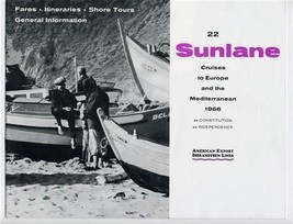American Export SUNLANE Cruises to Europe and the Mediterranean Booklet 1966 - £18.71 GBP