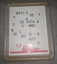 Dr. Pepper Menu Board Sign Logo 14&quot;x17.5&quot; 1985 Plastic - $121.54