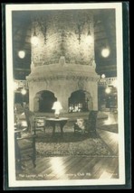 Vintage RPPC Postcard Seigniory Club PQ Quebec Canada Lounge Log Chateau - £18.26 GBP