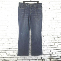 Coldwater Creek Womens Jeans 14 Blue Bootcut Denim Whiskered Light Distr... - £19.80 GBP