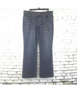 Coldwater Creek Womens Jeans 14 Blue Bootcut Denim Whiskered Light Distr... - £19.74 GBP