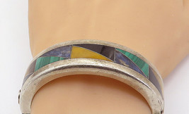 MEXICO 925 Silver - Vintage Malachite Tiger&#39;s Eye Lapis Lazuli Bracelet - BT2446 - £220.61 GBP