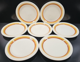 7 Syracuse China Palomino Bread Plate Set Vintage Restaurant Ware Retro Dish Lot - £55.13 GBP