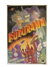 Futurama Poster Commercial Fry Bender Leela - $89.99