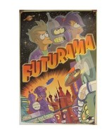Futurama Poster Commercial Fry Bender Leela - $123.87 CAD
