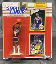 1990 BYRON SCOTT Los Angeles Lakers Rookie #4 Sole Starting Lineup Cards - £20.91 GBP