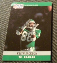 1990 Pro Set Keith Jackson 248, Philadelphia Eagles, NFL Football Sports Card A+ - £7.13 GBP