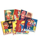 Lot 7 Vintage Brimax Board Books Doing Seeing Hearing Knowing Long Short... - $49.95