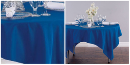70 in. Square Polyester Tablecloths Wedding &amp; Event - Royal Blue - P01 - £26.69 GBP