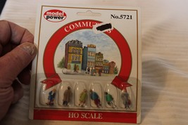 HO Scale Model Power, Package of 6 Commuter Figures, #5721 BNOS - $25.00