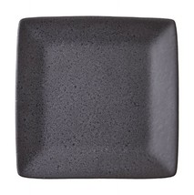 Four (4) Better Homes ~ DARK GRAY ~ Stoneware ~ 10.45&quot; Square Dinner Plates - $60.00