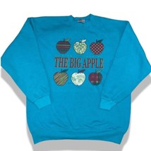 VINTAGE 90s 80s Pullover Crewneck Sweatshirt The Big Apple NYC New York ... - $95.18 MXN