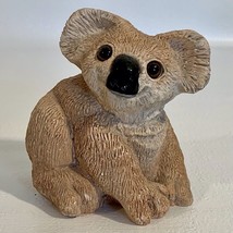 Koala Bear Figurine Figure Stone Critters 1988 Vintage Australian Koala Bears 4&quot; - £6.97 GBP