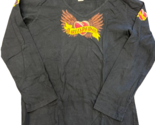 Harley Davidson Womens Black Heart Wings Cotton V Neck Long Sleeve T Shi... - $29.67