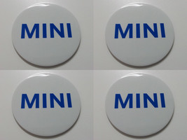 Mini 19 - Set of 4 Metal Stickers for Wheel Center Caps Logo Badges Rims  - £19.90 GBP+