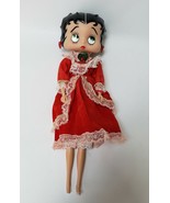 Vintage Betty Boop Doll Red white Lace Christmas Dress Earrings Bloomers... - £46.68 GBP