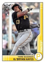 2021 Topps Big League #182 Kebryan Hayes RC Rookie Card Pittsburgh Pirates ⚾ - £0.74 GBP