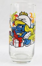 VINTAGE 1983 Hardee&#39;s Smurfs Smurfette Drinking Glass - £15.48 GBP