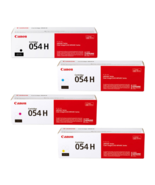 Canon 054H Toner Set Cartridge High Yield 4-Pack Black Cyan Magenta Yellow - $339.51