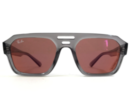 Ray-Ban Sunglasses RB4397 Corrigan 6684/D0 Clear Gray Frames with Red Le... - £100.51 GBP