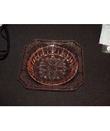 ADAM DEPRESSION GLASS PINK BUTTER BOTTOM ONLY JEANNETTE GLASS CO 1932-1934  - $20.36 CAD