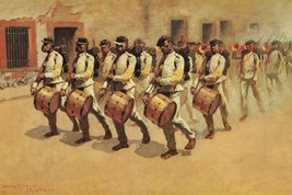Drum Corps, Mexican Army Frederic Remington Western Giclee Art Print Ships Free - £31.27 GBP+