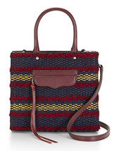 Rebecca Minkoff MAB Woven Tweed Port Leather Convertible Mini Tote NWT - £114.63 GBP