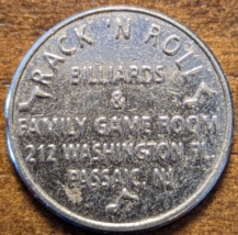 Passaic, New Jersey NJ Rack &#39;N Roll Billiards &amp; Family Game Room Token - £4.78 GBP