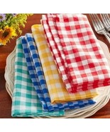 Pioneer Woman ~ Farmhouse Style ~ Multicolor ~ Checked Fabric Napkin ~ 1... - €30,19 EUR