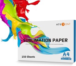 Htvront Sublimation Paper 8 X 11 - 150 Sheets 120 Gsm Sublimation Paper - £25.18 GBP
