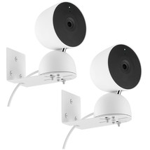 Adhesive Wall Mount Bracket For Google Nest Cam Indoor Security Camera Wired- 2N - £20.77 GBP