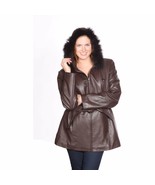 Mason &amp; Cooper Women&#39;s Leather Jacket with Zip Out Hood - £243.06 GBP
