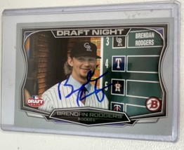 Brendan Rodgers Signed Autographed 2015 Bowman Draft Baseball Card - Col... - £31.41 GBP