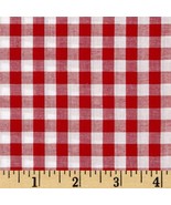 1/4" Red Gingham Check 60" Poly/Cotton Yarn Dyed Fabric by the Yard D161.22 - €6,91 EUR 1/4" Red Gingham Check 60" Poly/Cotton Yarn Dyed Fabric by the Yard D161.22 - €6,91 EUR