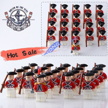 21pcs/set Red Coat The British Royal Marines American Civil War Minifigures - £26.62 GBP