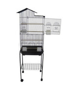 6894-4814BLK Villa Top Small Bird Cage with Stand in Black - $175.11 CAD