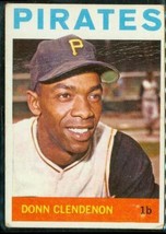 Vintage 1964 Topps Baseball Card #163 Donn Clendenon Pittsburgh Pirates 1st Base - £6.72 GBP