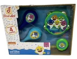 Nickelodeon Baby Shark Musical Band Set 4 Pieces Maracas Castanet Tambourine NEW - £14.46 GBP