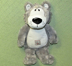Great Wolf Lodge Fiesta 15&quot; Grey Wolf Teddy Bear Stuffed Animal Logo Plush Toy - £8.45 GBP