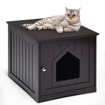 Weatherproof Multi-function Pet Cat House Indoor Outdoor Sidetable Nightstand - £80.58 GBP